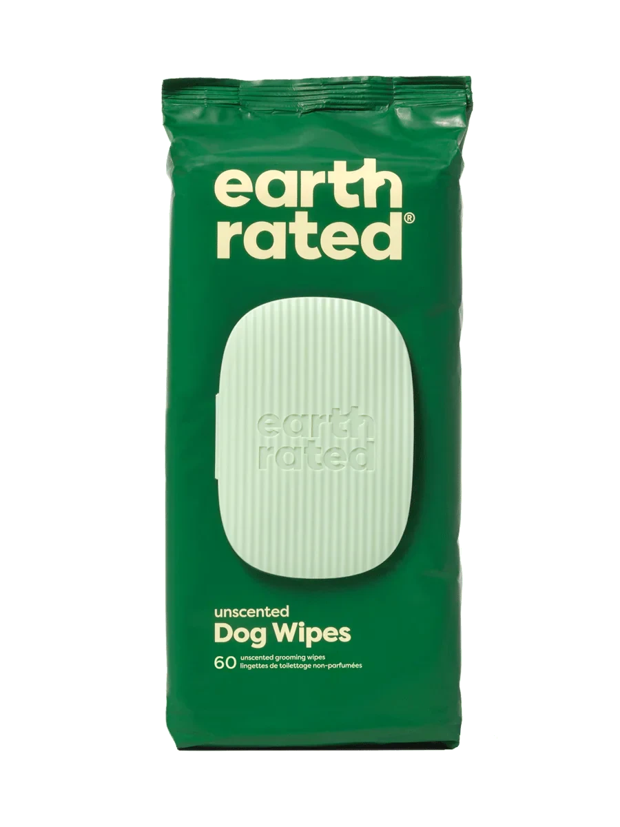 Earth Rated Unscented Plant-Based Dog Grooming Wipes