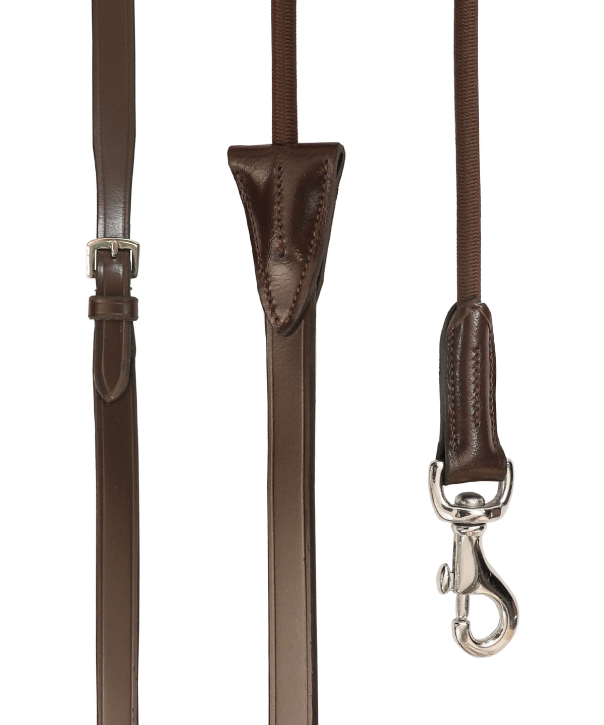 ExionPro Leather Draw Reins with Elastic