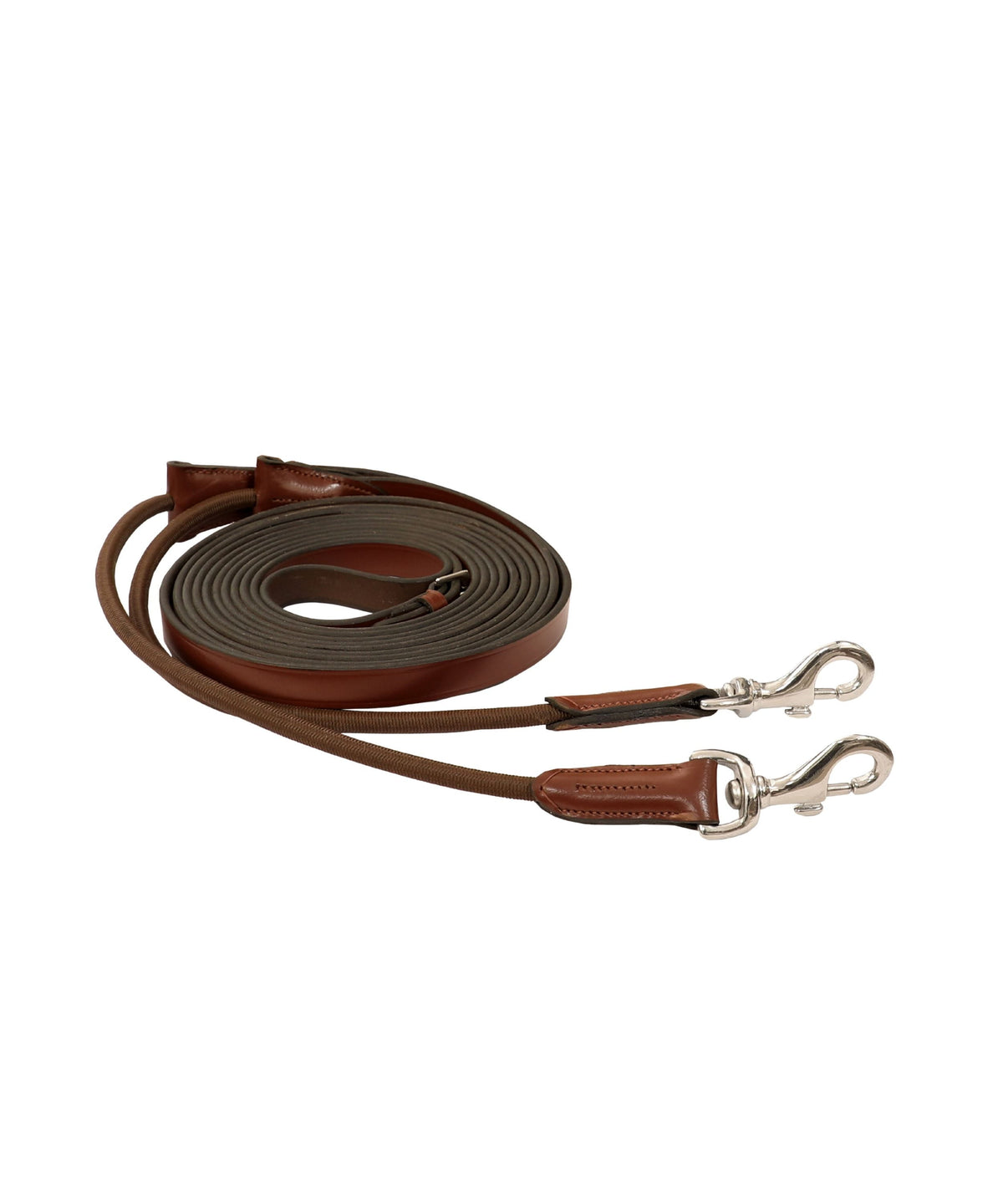 ExionPro Leather Draw Reins with Elastic