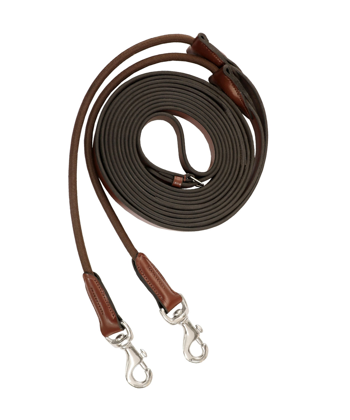 ExionPro Leather Draw Reins with Elastic