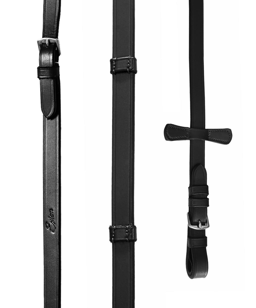 Exion 'Vega' White Piping Dressage Bridle with Reins
