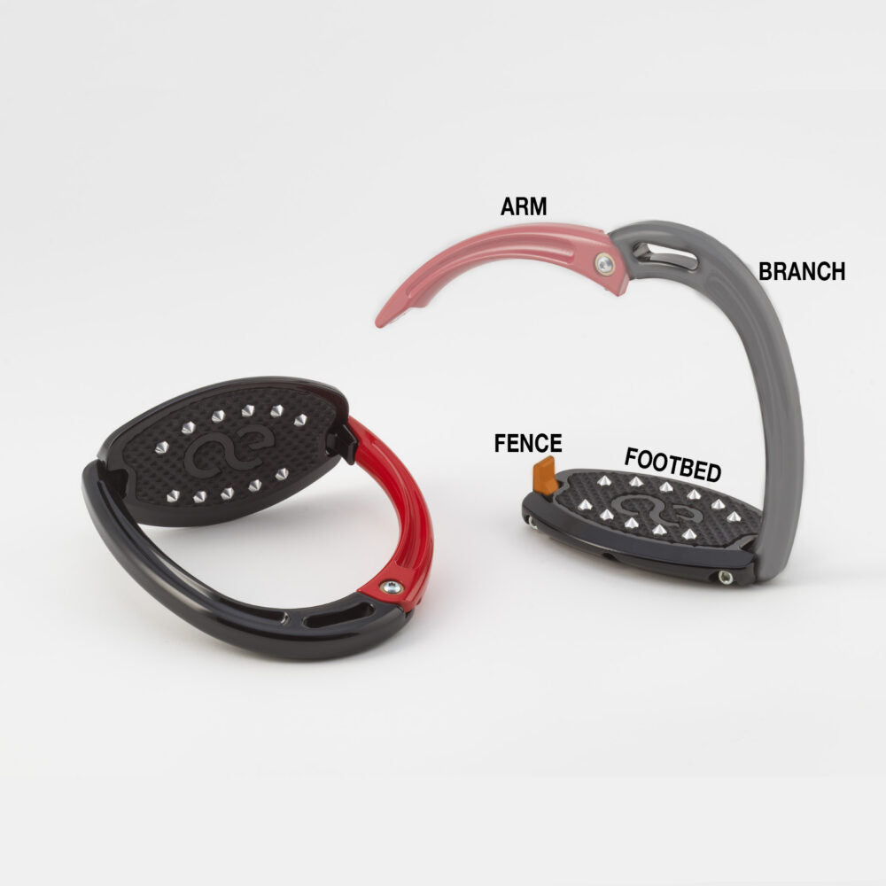 American Equus Elite "Escape" Crystal Edition Safety Stirrups