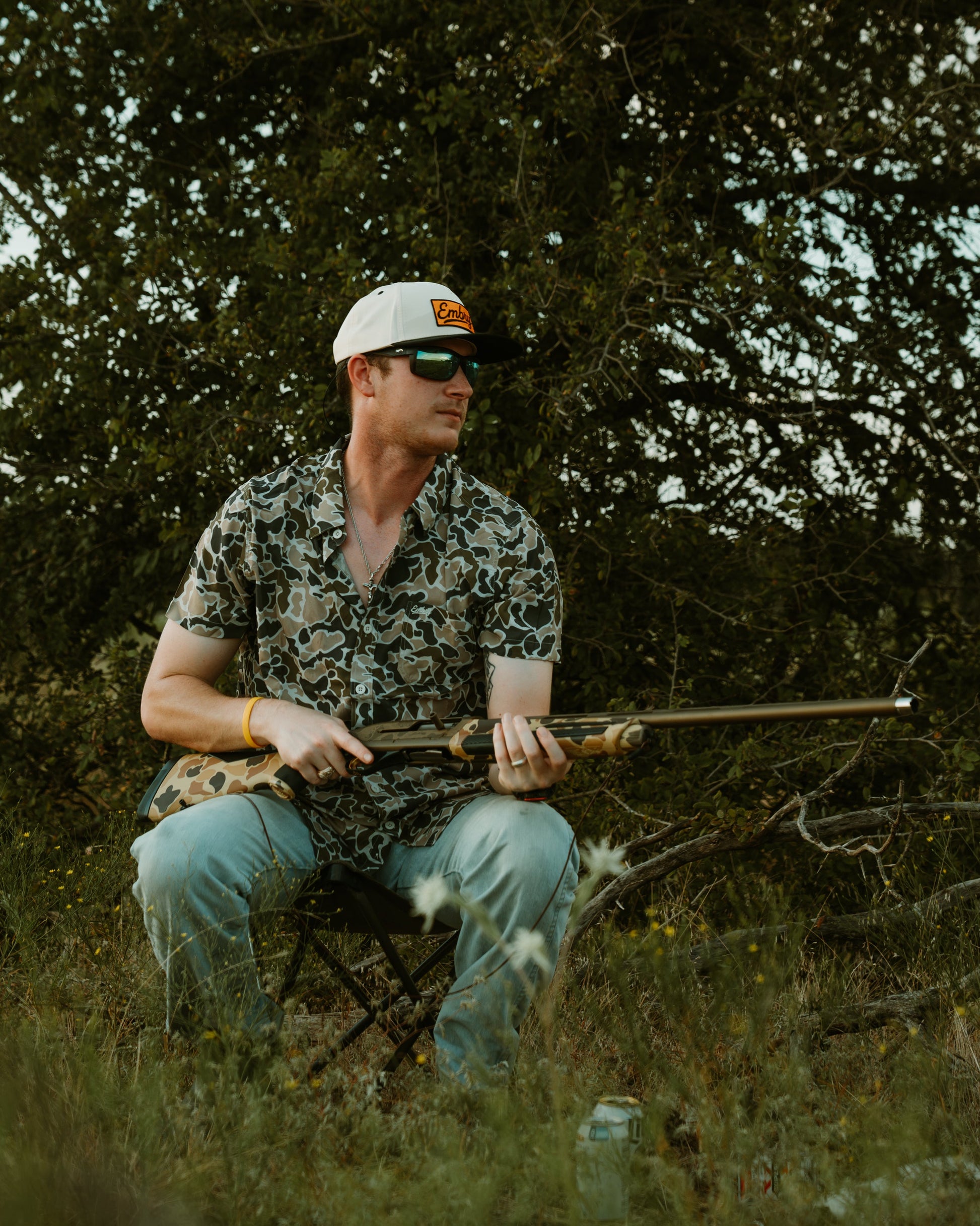 Performance Button Up - Marsh Duck
