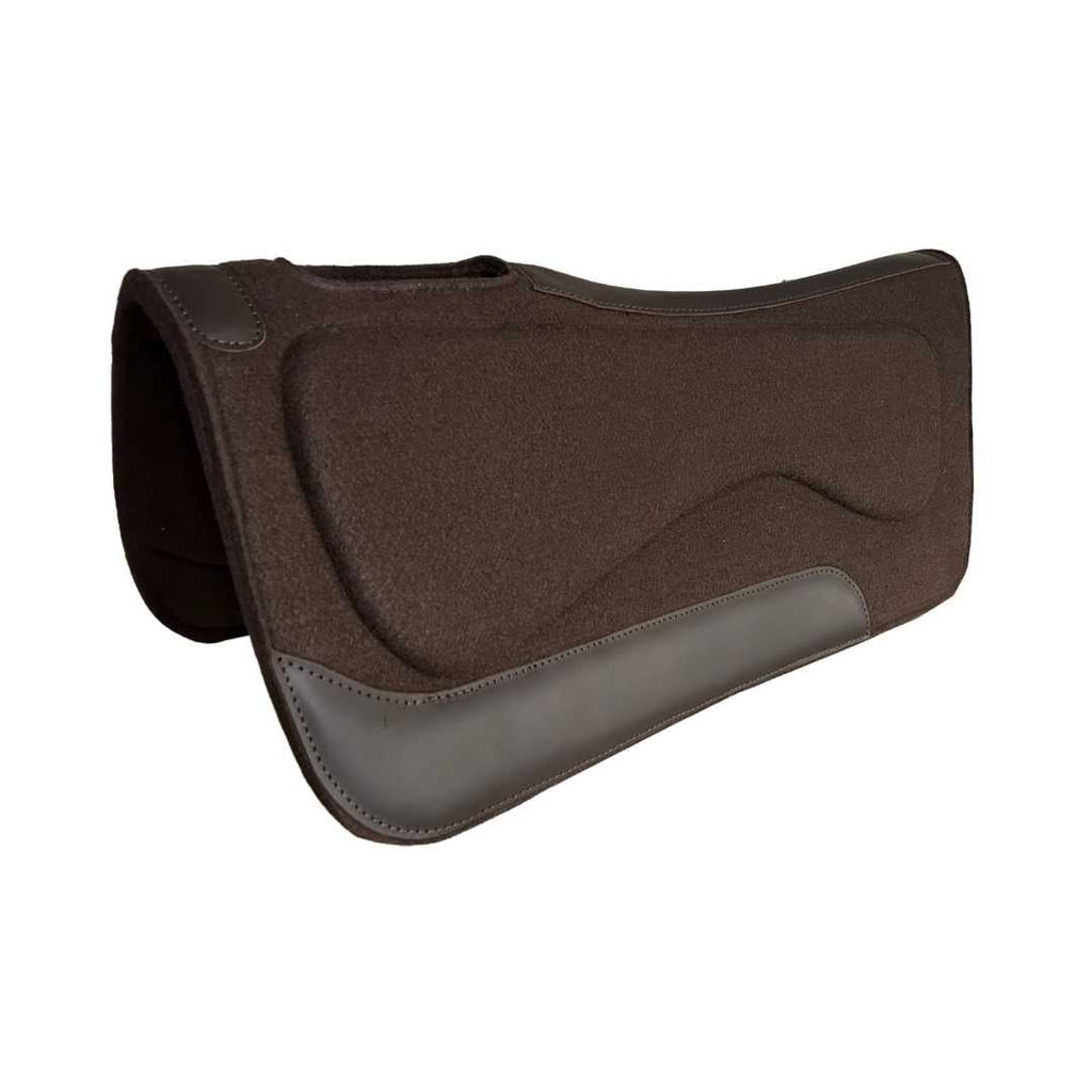TuffRider Dynamic Ease Brown Polyester Felt Saddle Pad-3/4"