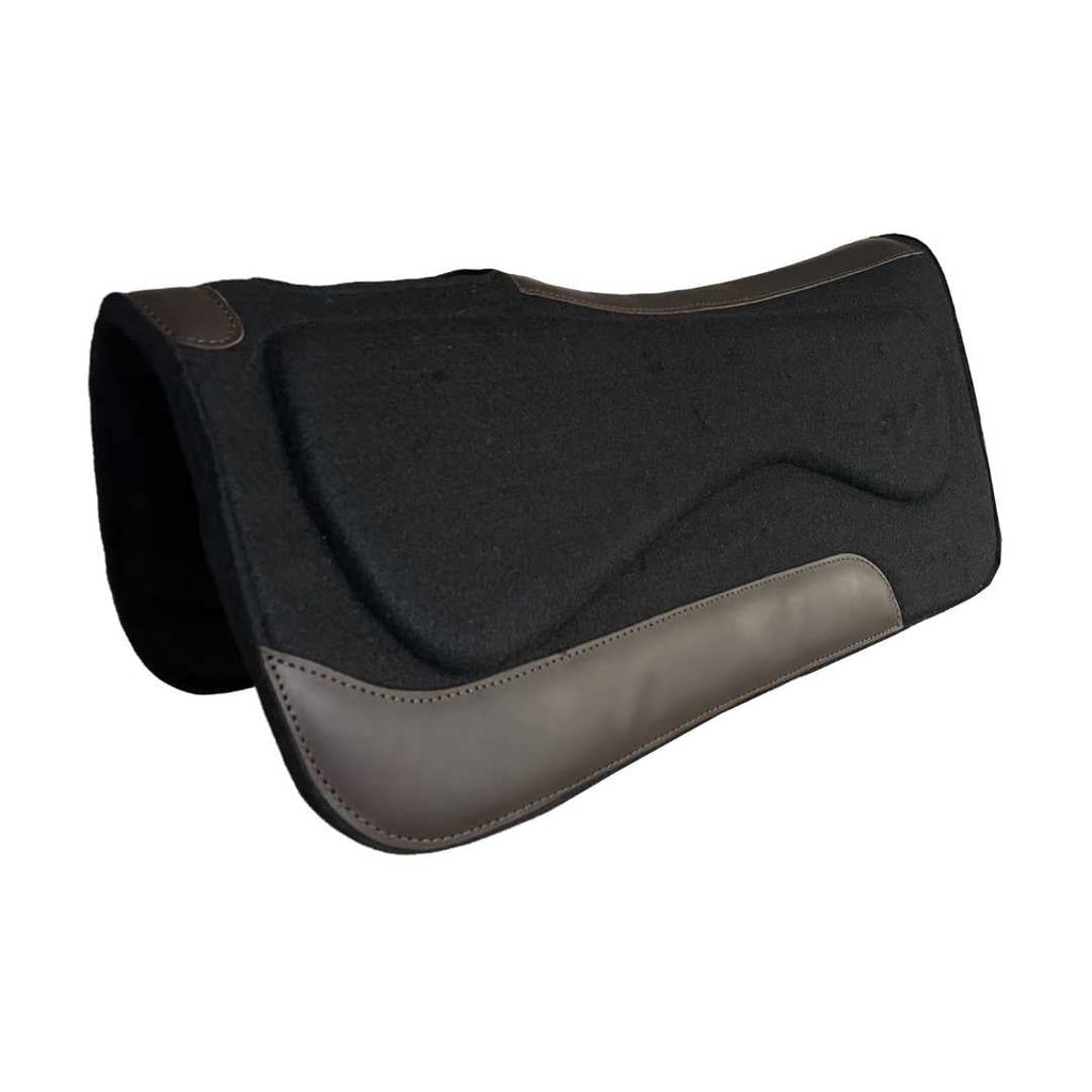 TuffRider Dynamic Ease Black Polyester Felt Saddle Pad-3/4"