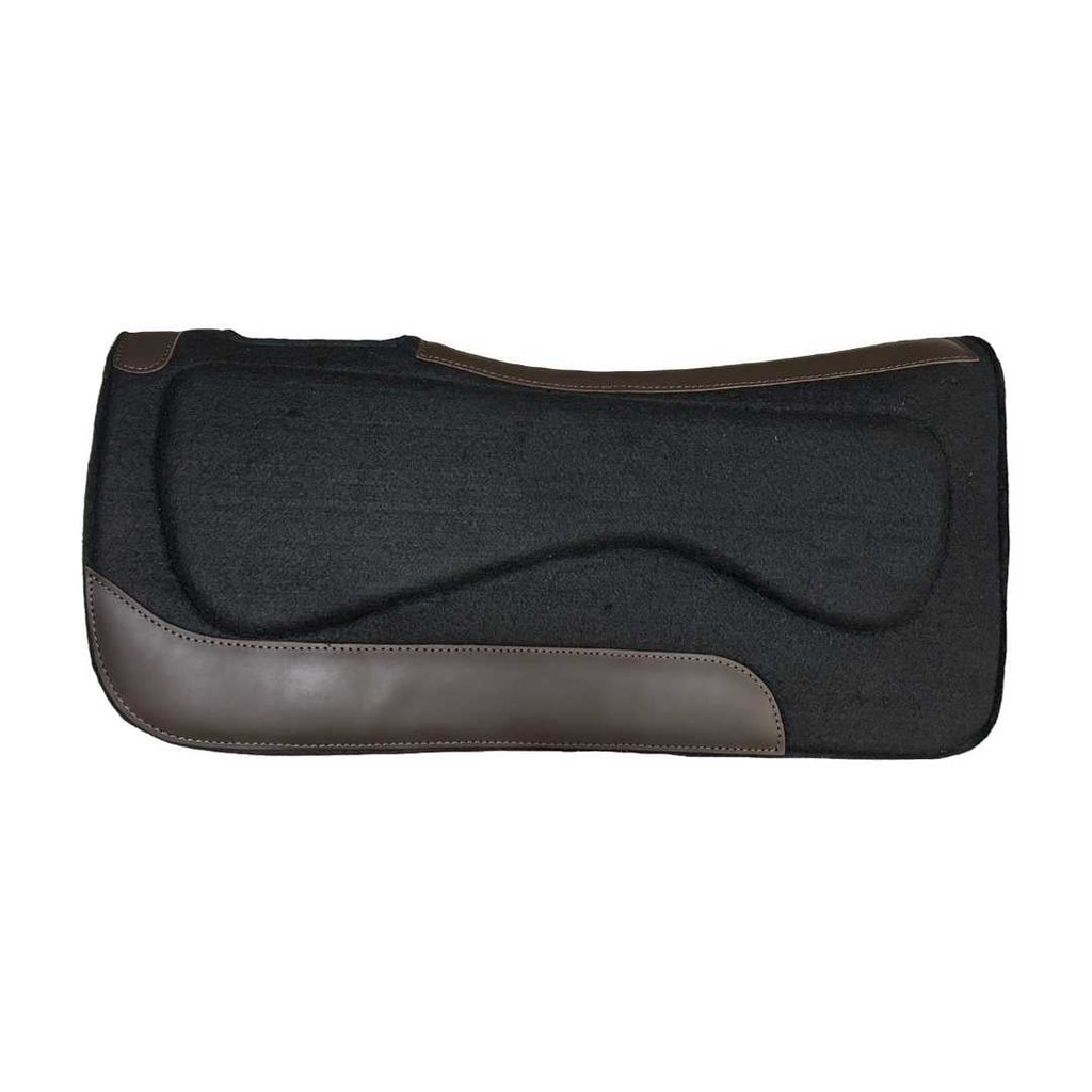 TuffRider Dynamic Ease Black Polyester Felt Saddle Pad-3/4"