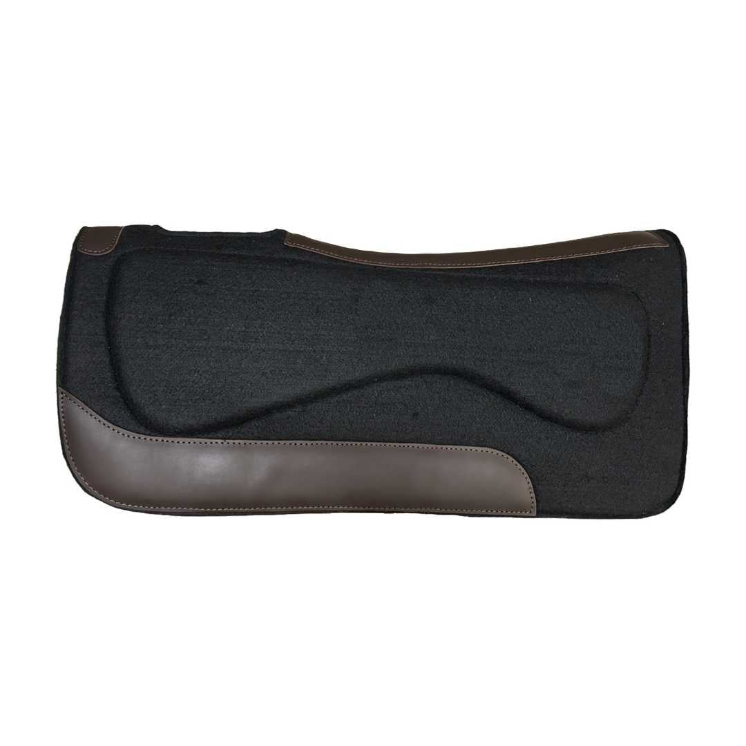 TuffRider Dynamic Ease Black Polyester Felt Saddle Pad-3/4"