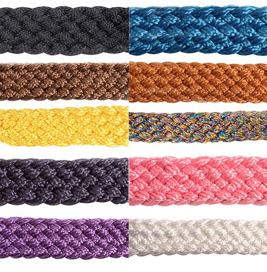 FLAT BRAID HALTHER W/9' LEAD PINK