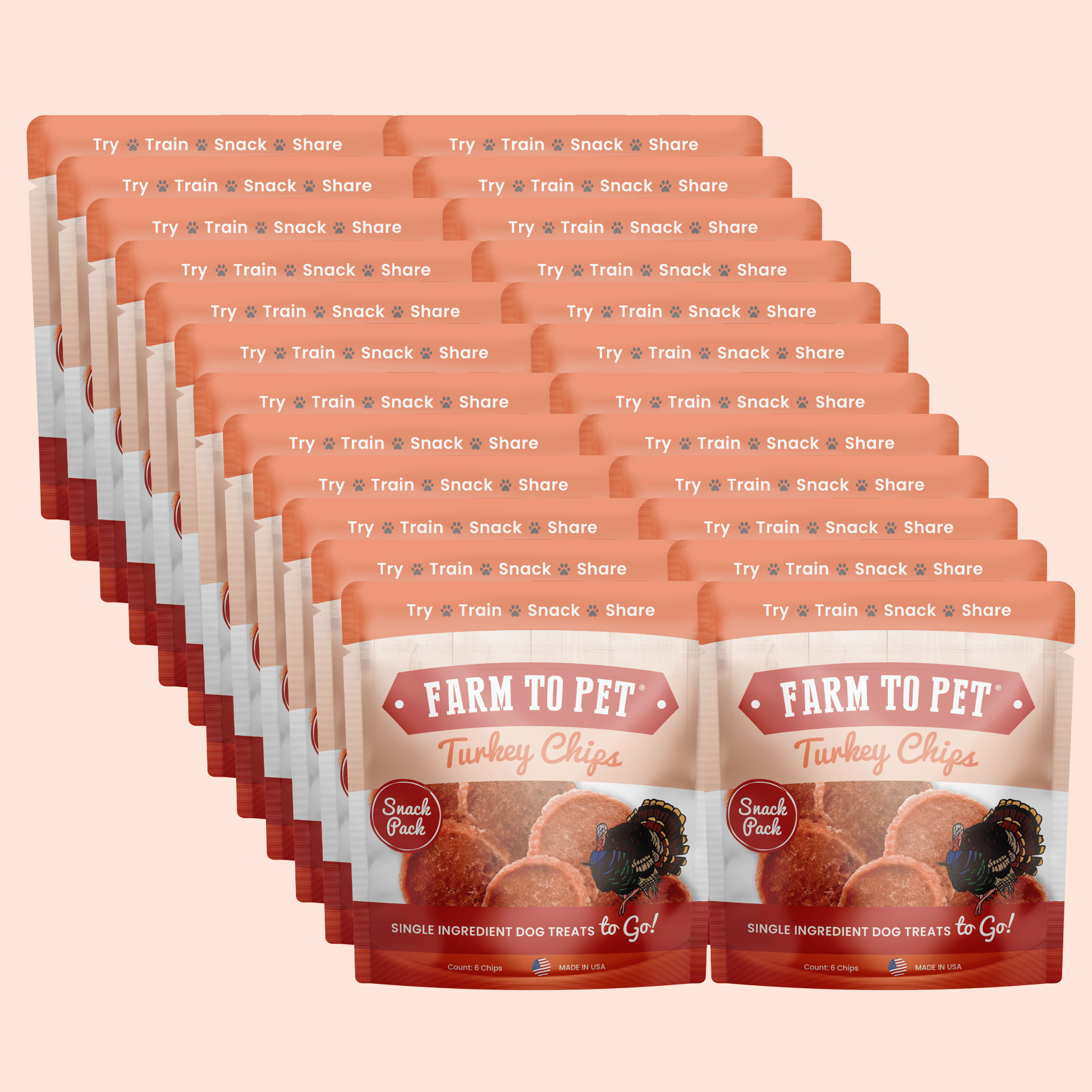 Turkey Chips Snack Pack Bundles | Low Allergen Treats for Training