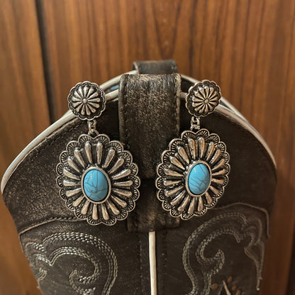 Vintage concho earrings