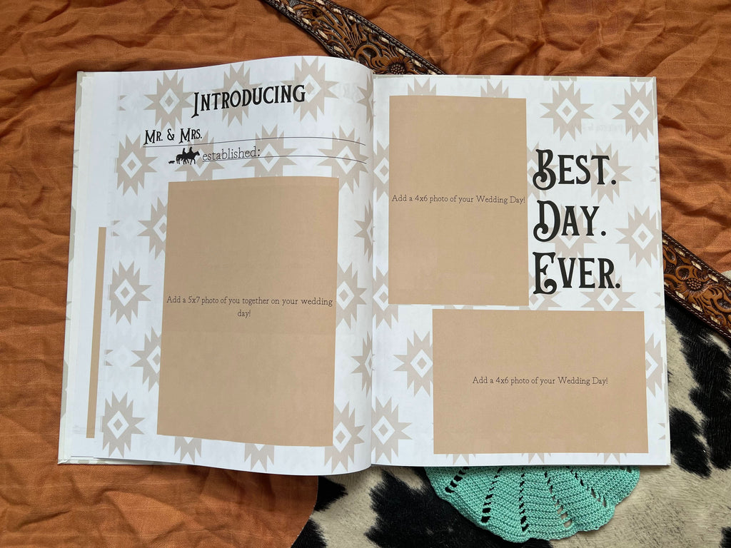 Wedding Book - Turquoise Bouquet Cover