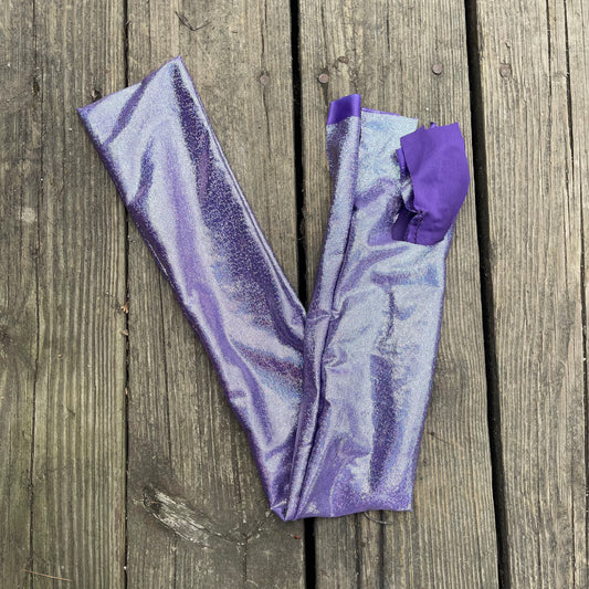 Purple glitter tail bag