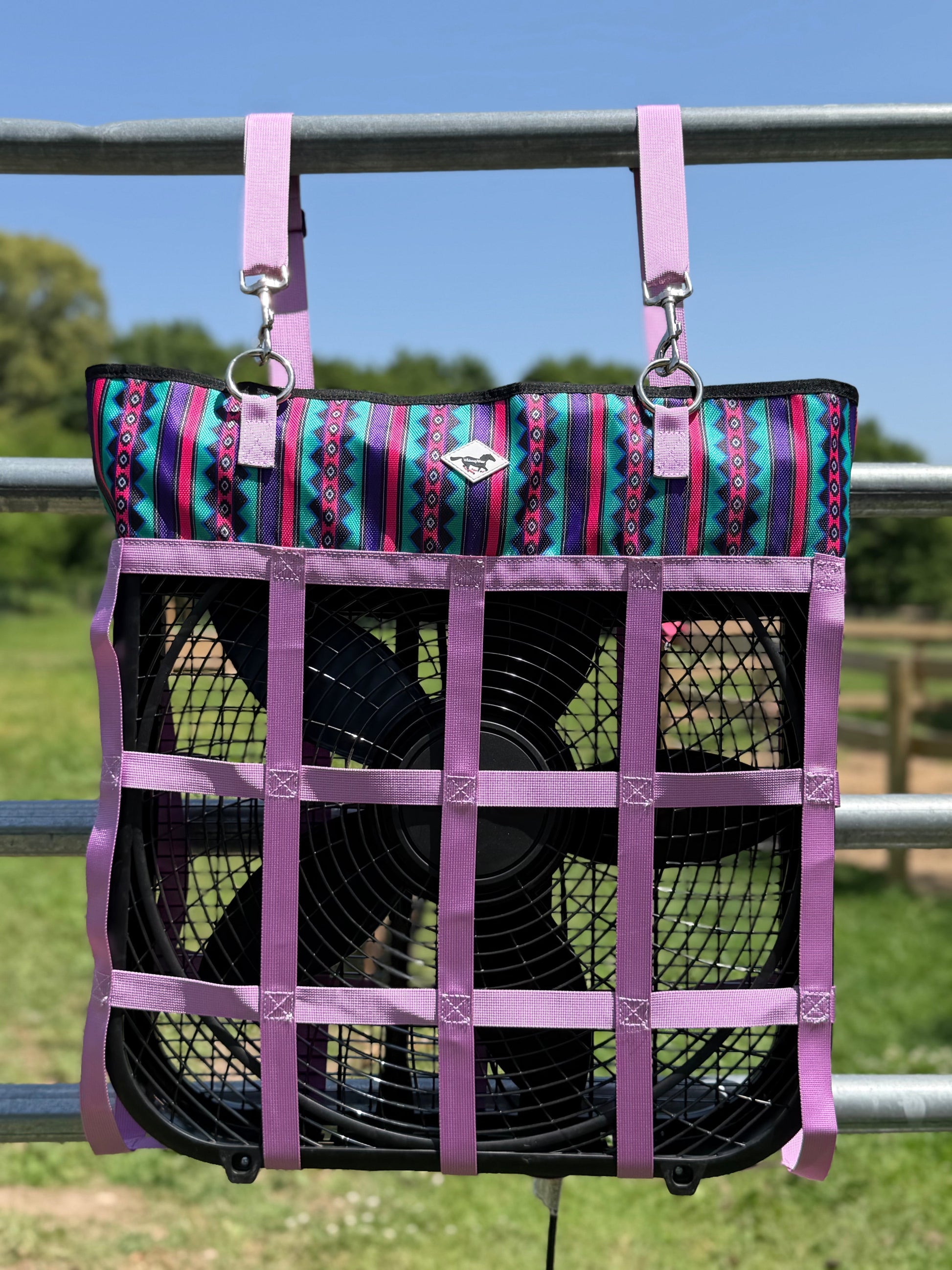Barn Breeze Box Fan Bag – Retro Rodeo Stall Fan Holder | WhinneyWear