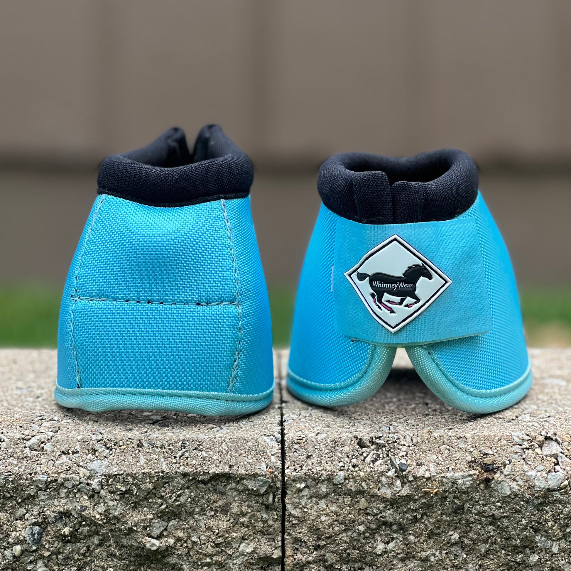 Medium: Light Blue Ballistic Bell Boots