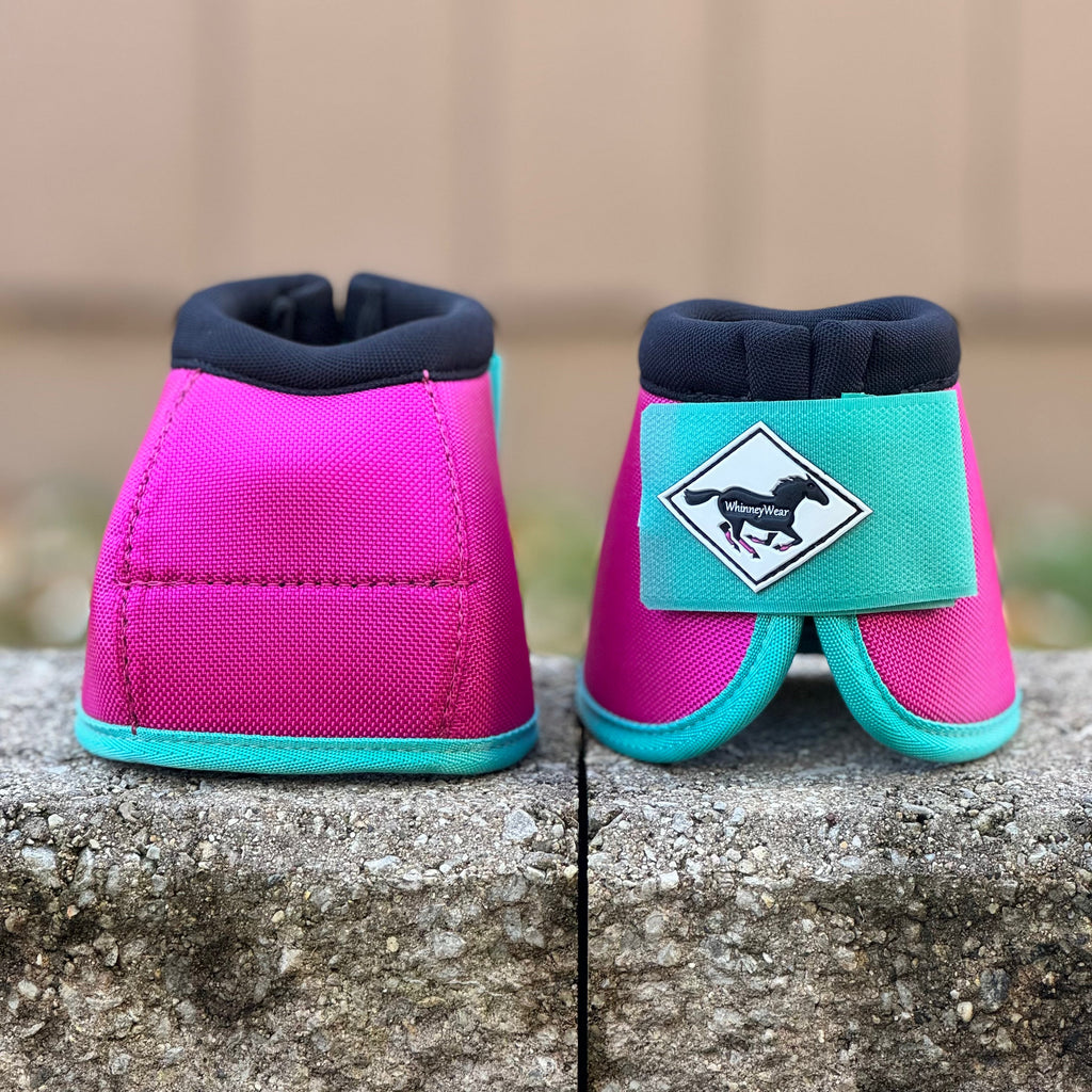 Medium: Raspberry/Seafoam Ballistic Bell Boots