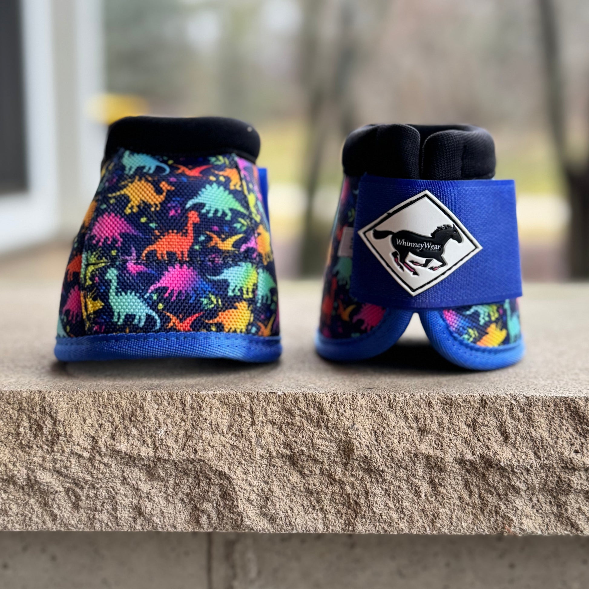 Small: Neon Dinos Ballistic Bell Boots