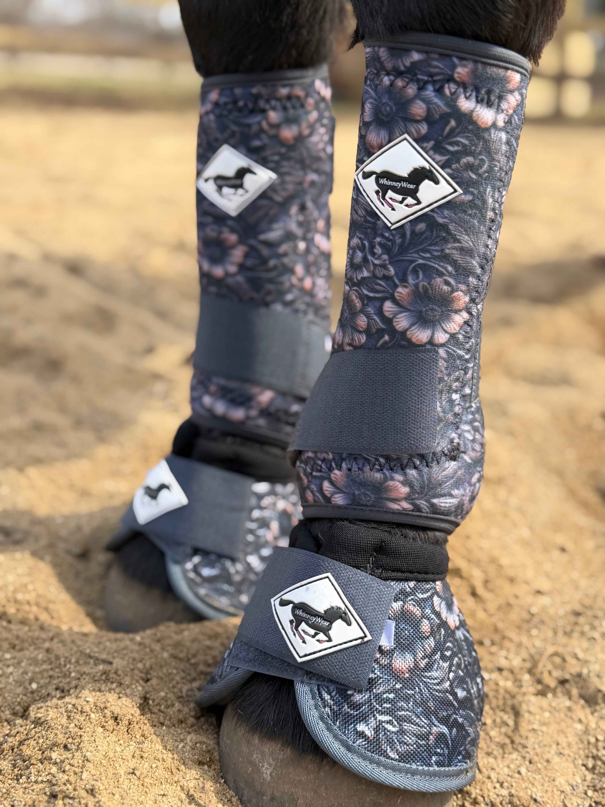 Tooled Leather Protective Sport Boots