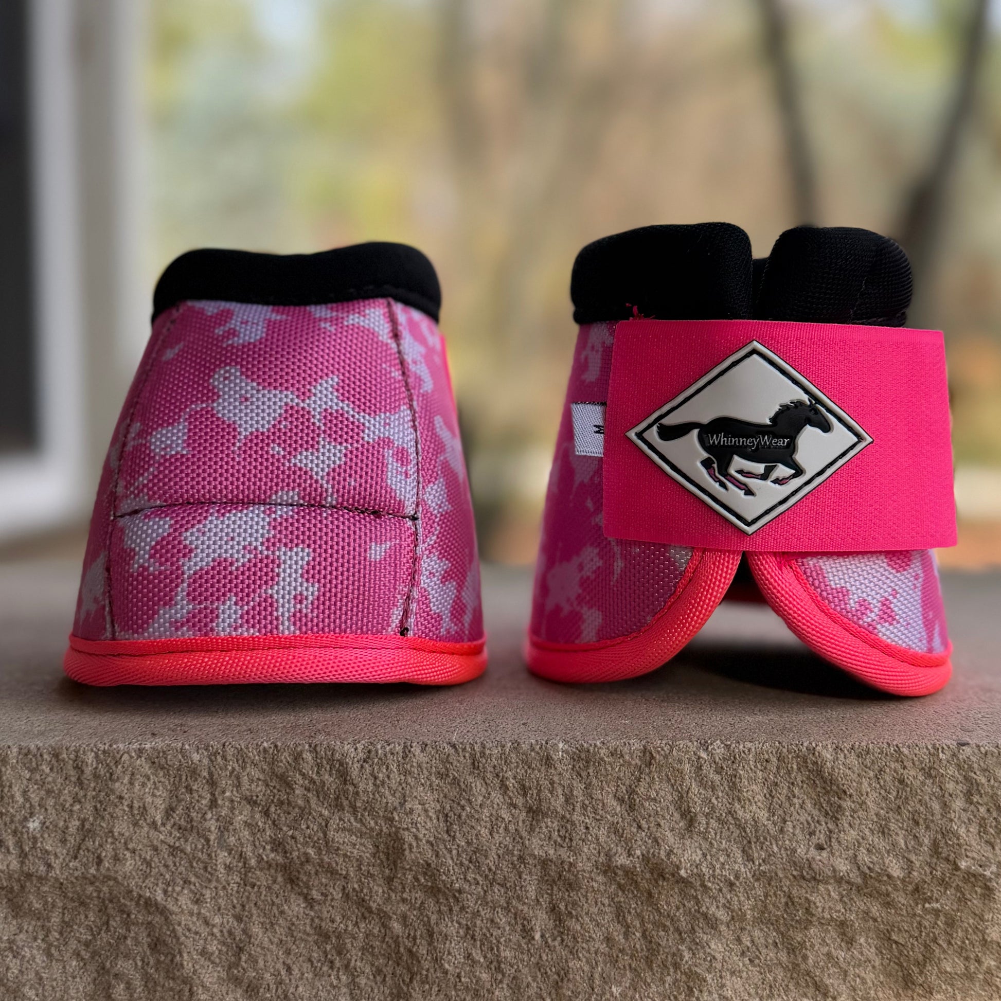 Medium: Pink Cowhide Ballistic Bell Boots