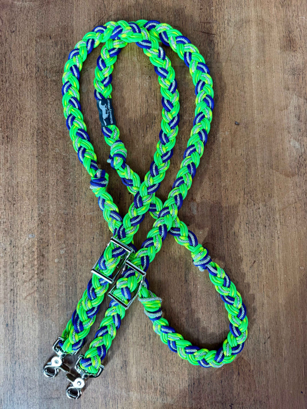 8ft Seattle Rhinestone Braided Reins