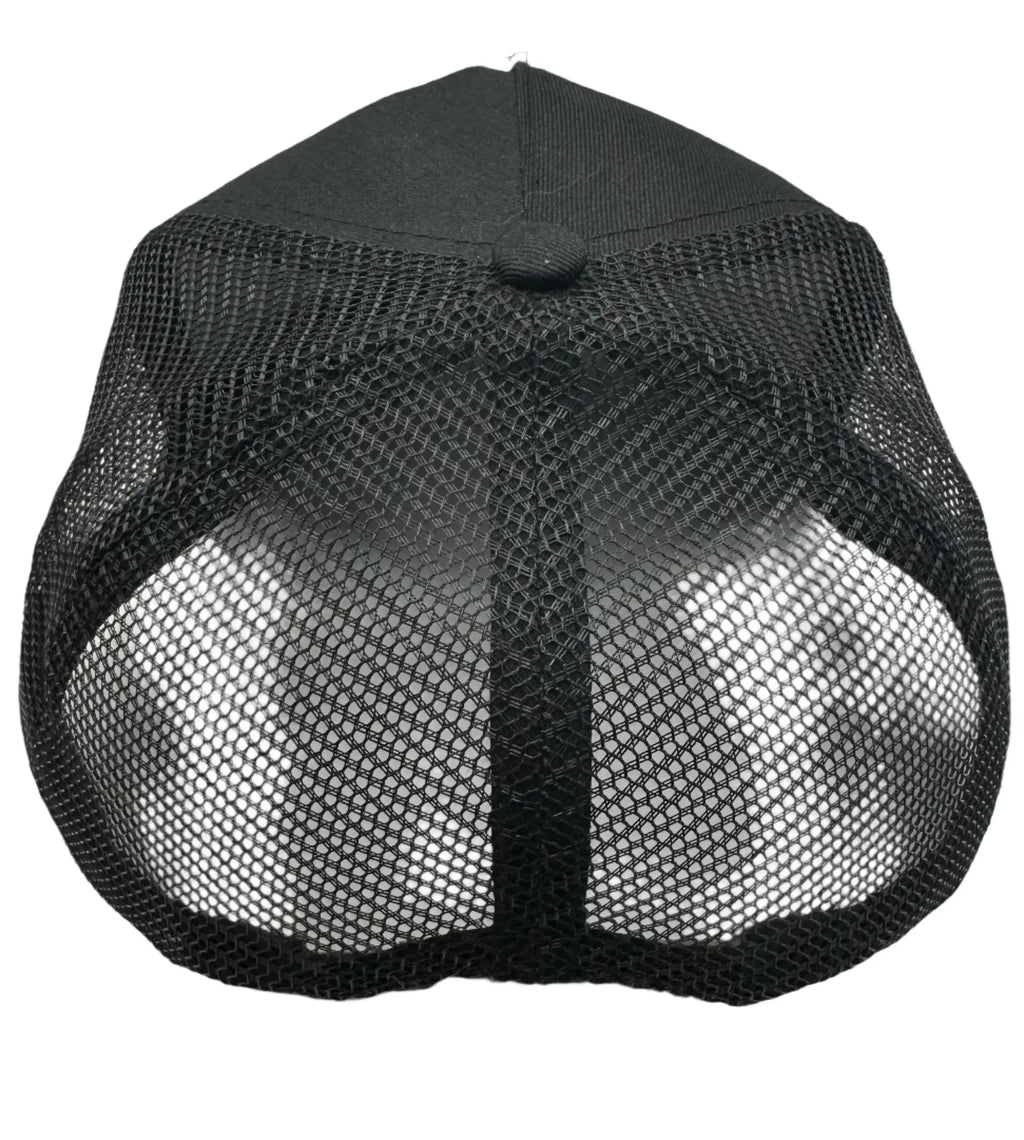 Buckin Lucky Embroidered Five-Panel Trucker Hat