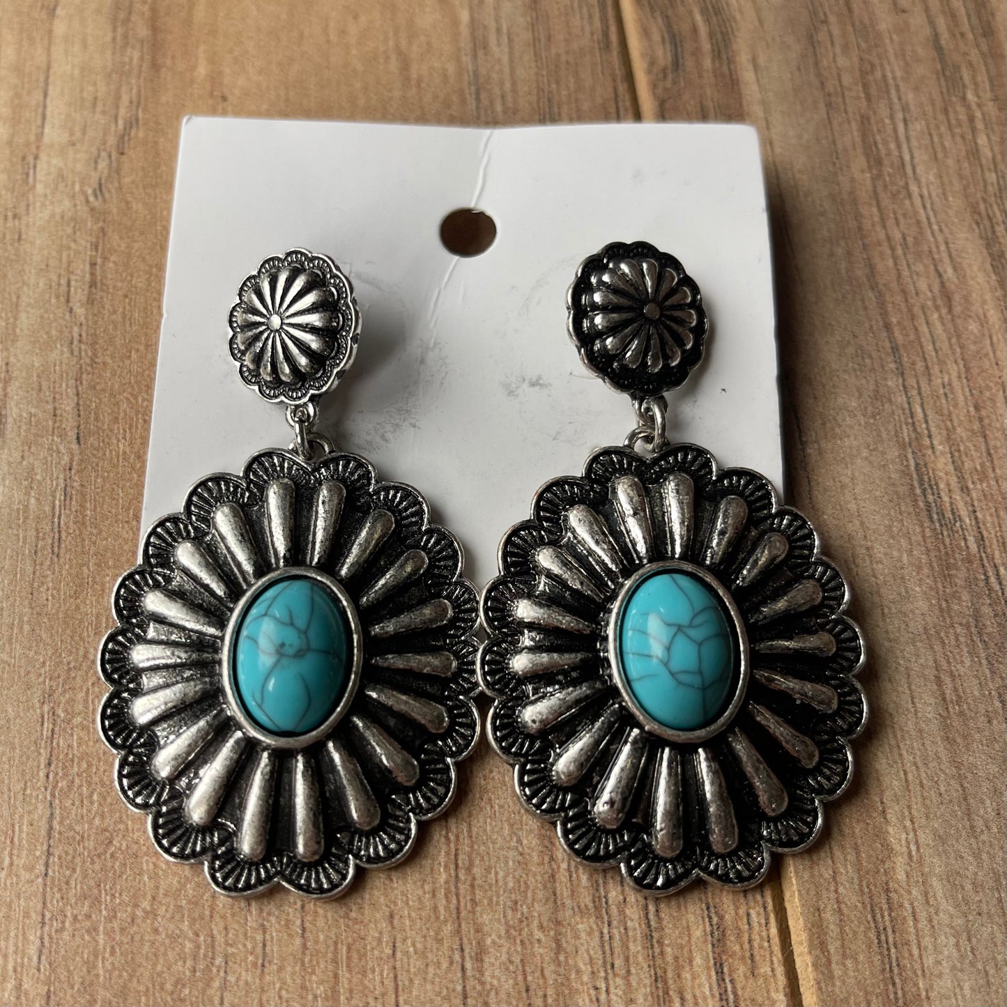 Vintage concho earrings