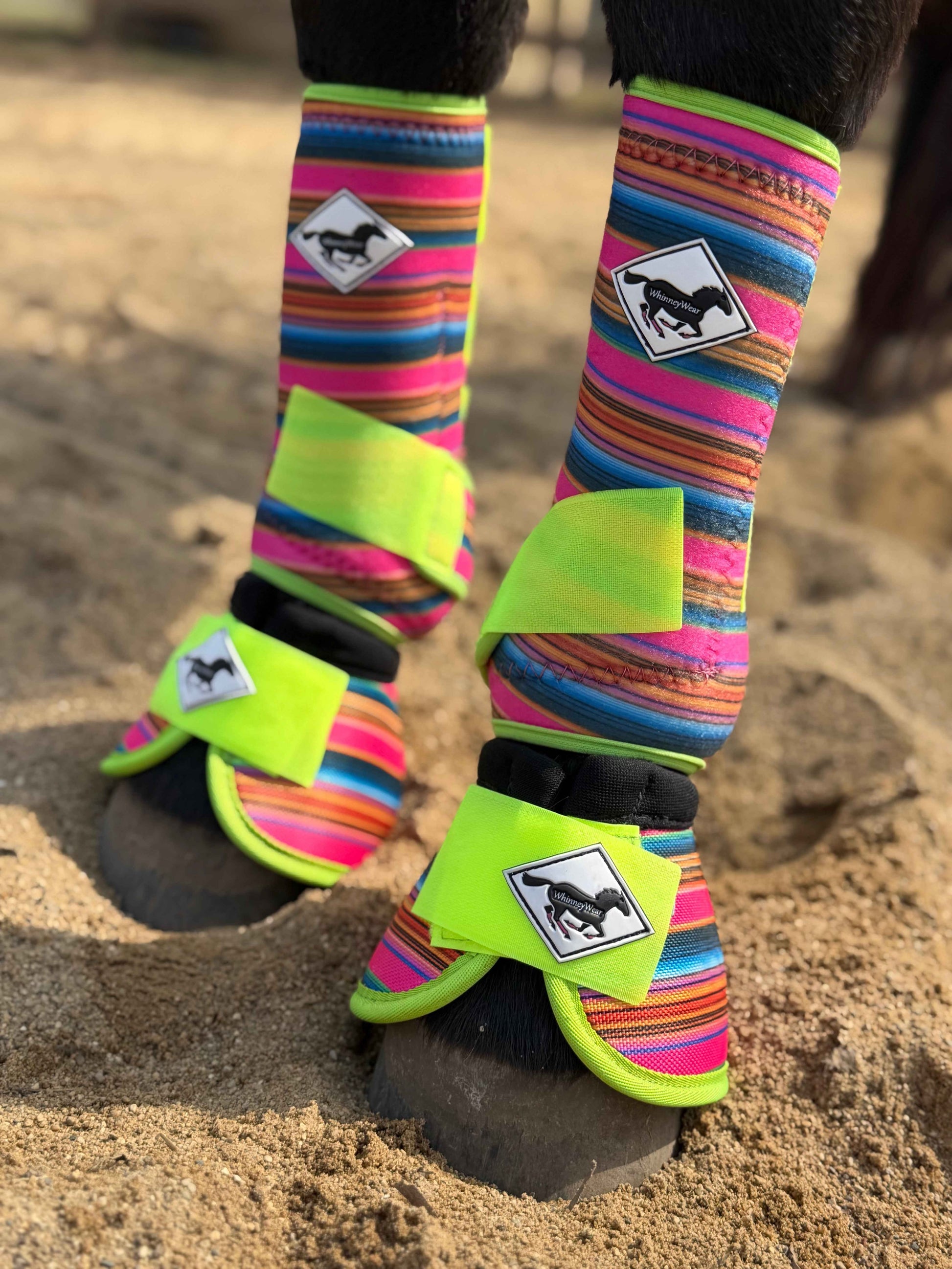 Neon Vaquero Protective Sport Boots