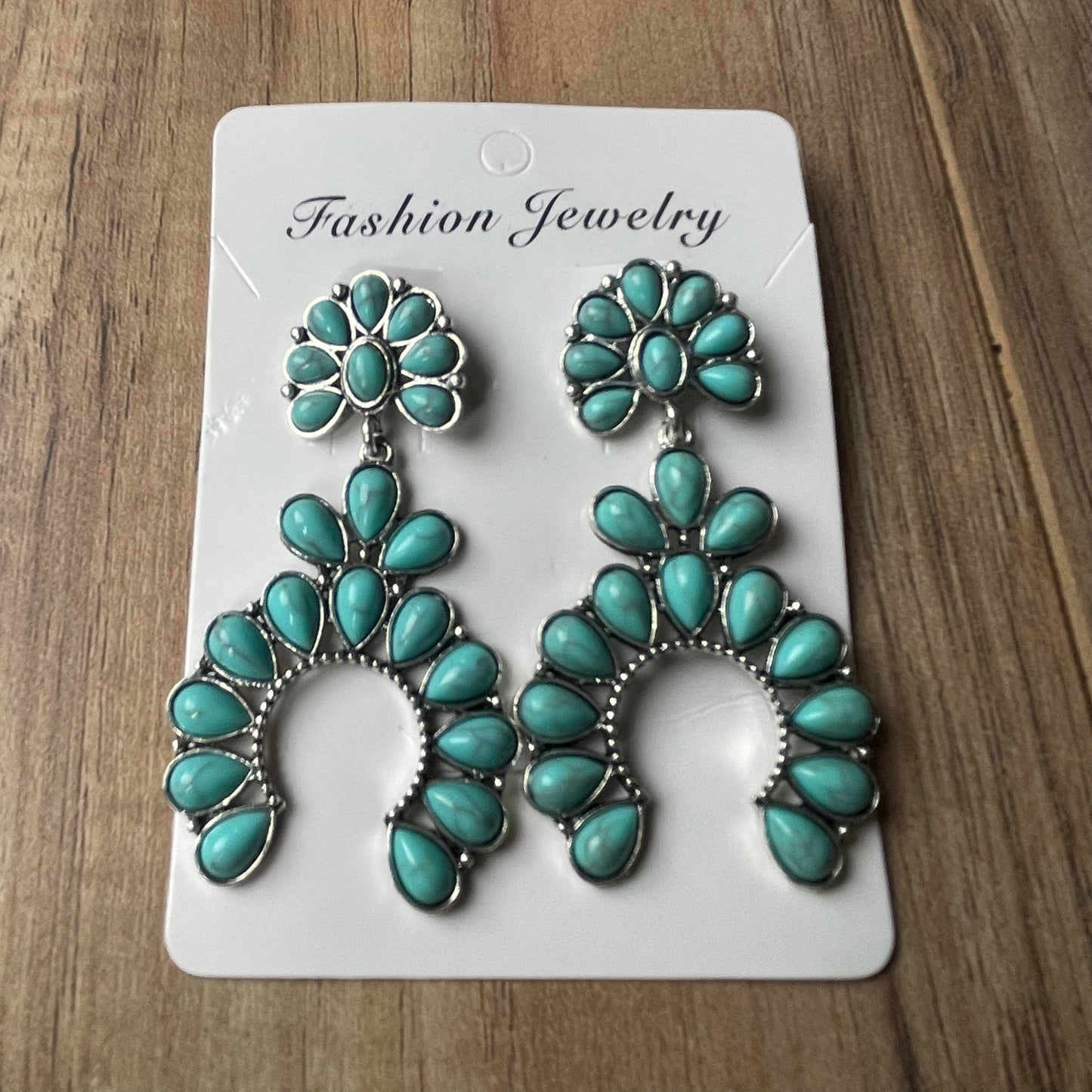 Turquoise retro vintage earrings