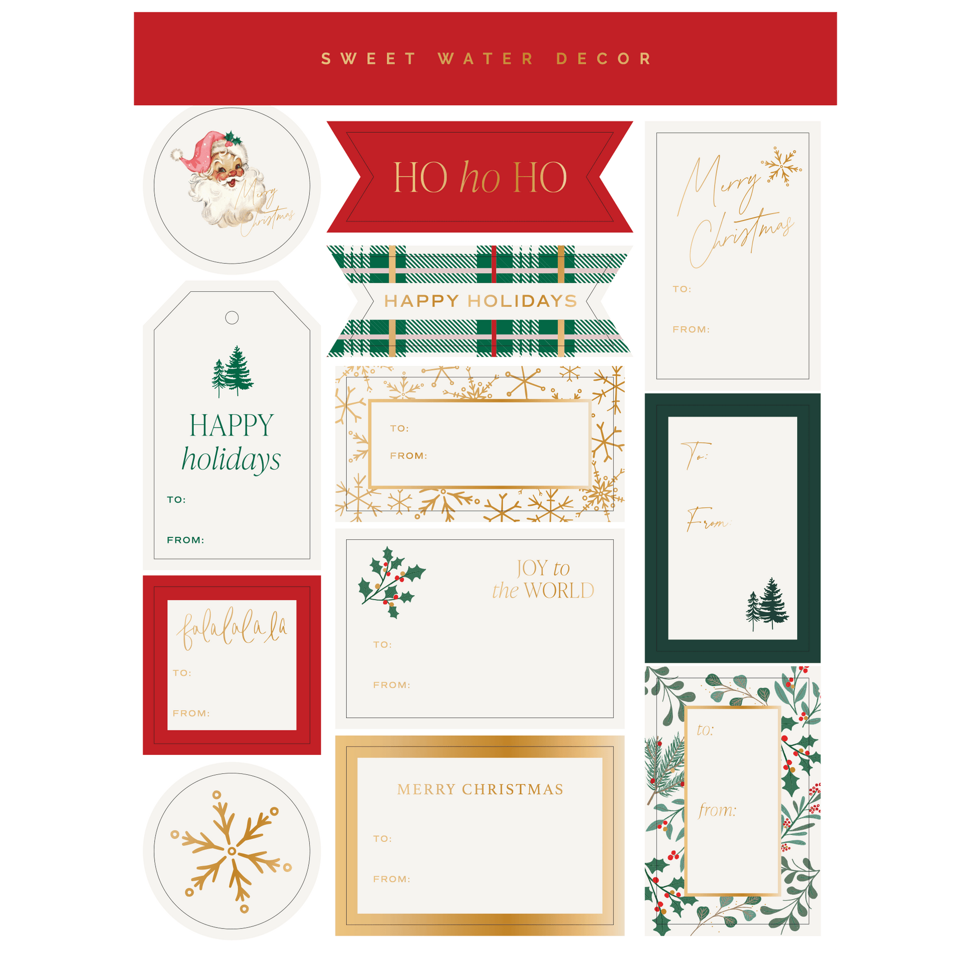Holiday Classic Gift Tags Set