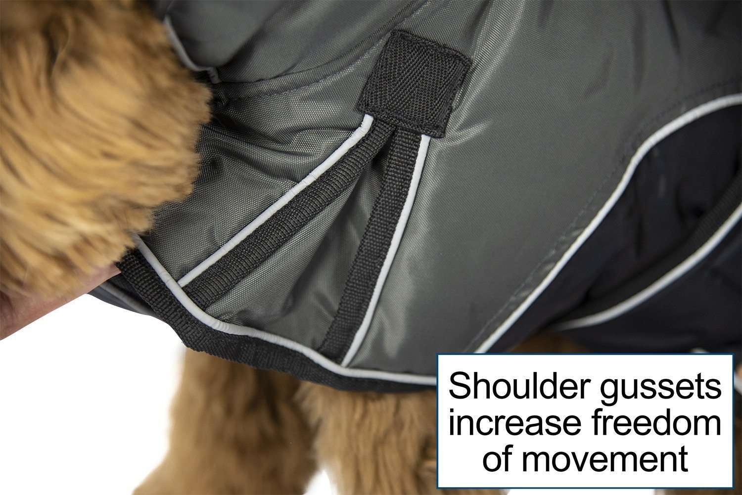 Derby Originals Heavyweight 220g Polyfil 420D Nylon Waterproof Reflective Winter Dog Parka With Harness Compatible Opening