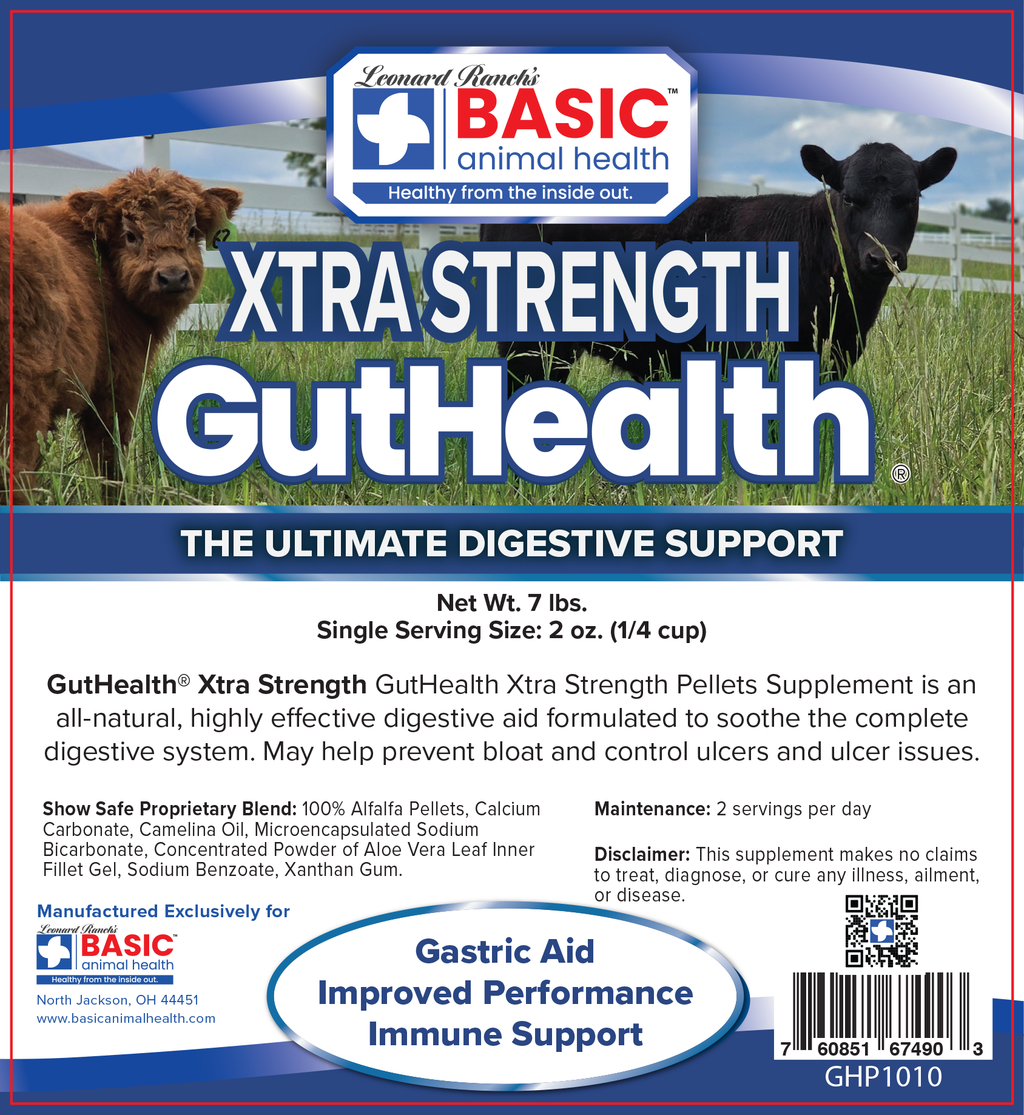 GutHealth Xtra Strength Pellets Supplement for Cattle