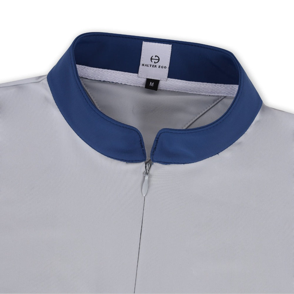 Roxana - Black & Luxe Gray Long Sleeve Riding Shirt