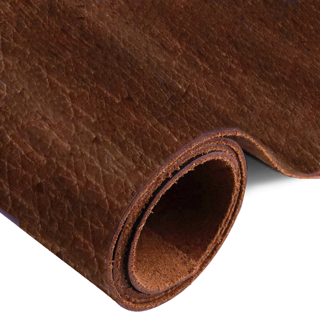 ELW 6-7 oz. (2.4-2.8mm) Pre-Cut | Full Grain Leather Bison Hide Tooling, Carving, Molding, DIY Craft Projects, Bag, Chap, Motorcycle, Shoe, Clothing, Jewelry, Wrapping