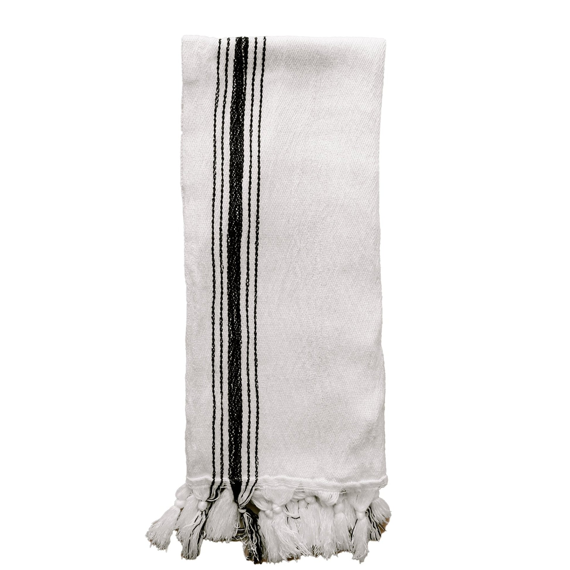 Savannah Turkish Cotton + Bamboo Hand Towel - Five Stripe