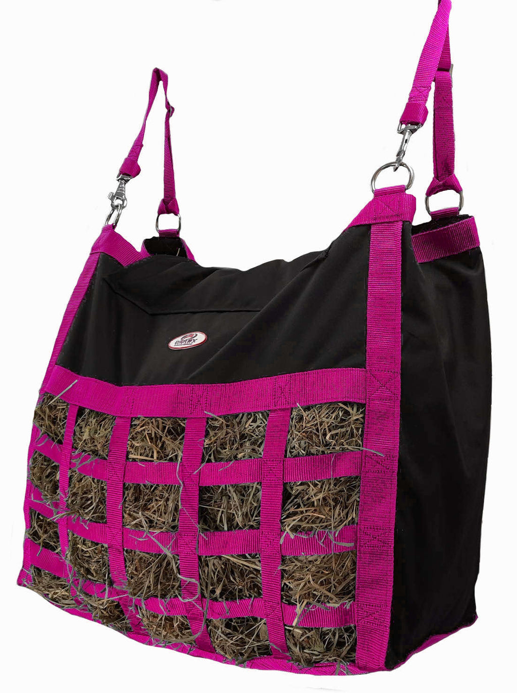 Scratchless Slow Feeder Hay Bag – 3.5" x 3" Square Openings – Easy or Moderate Feeding – 6-Month Warranty | Super Tough Bottom