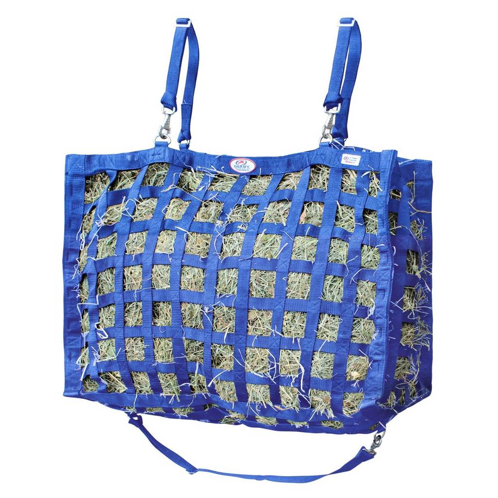 Large Supreme 4-Sided Slow Feeder Horse Hay Bag – 2" Square Openings – Maximum Control | Super Tough Bottom® – 1-Year Warranty