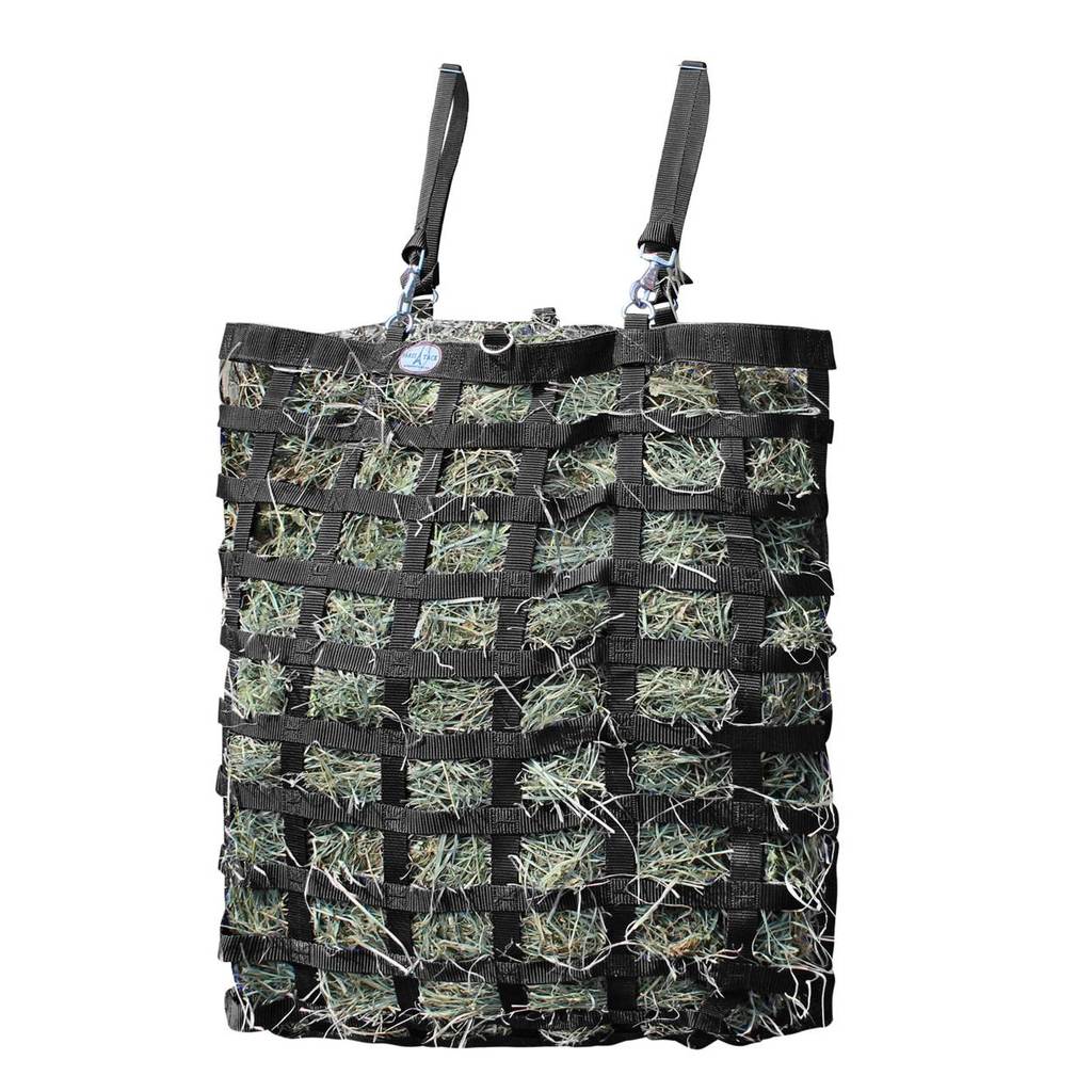 Three-Sided Premium Slow Feeder Hay Bag – 3" x 2" Rectangular Openings – Balanced Feeding | Super Tough Bottom – 6-Month Warranty
