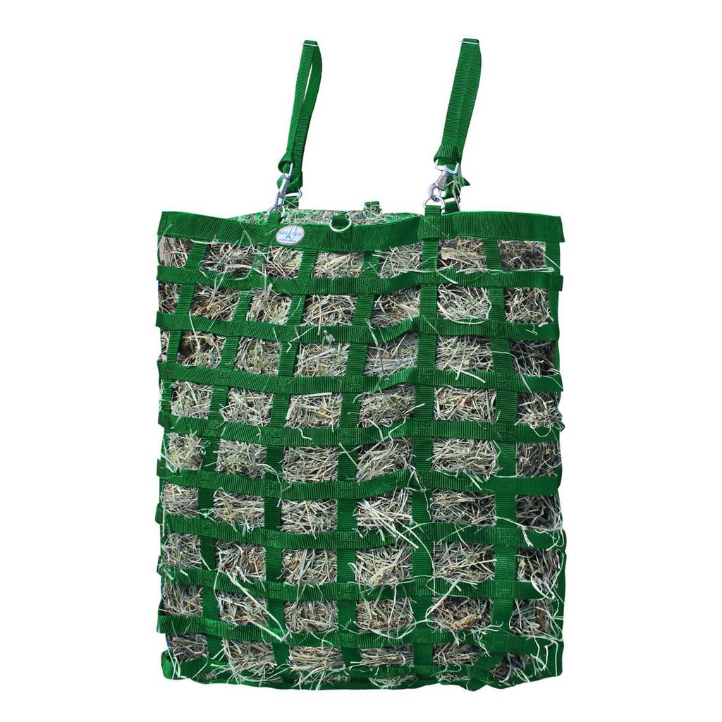 Three-Sided Premium Slow Feeder Hay Bag – 3" x 2" Rectangular Openings – Balanced Feeding | Super Tough Bottom – 6-Month Warranty