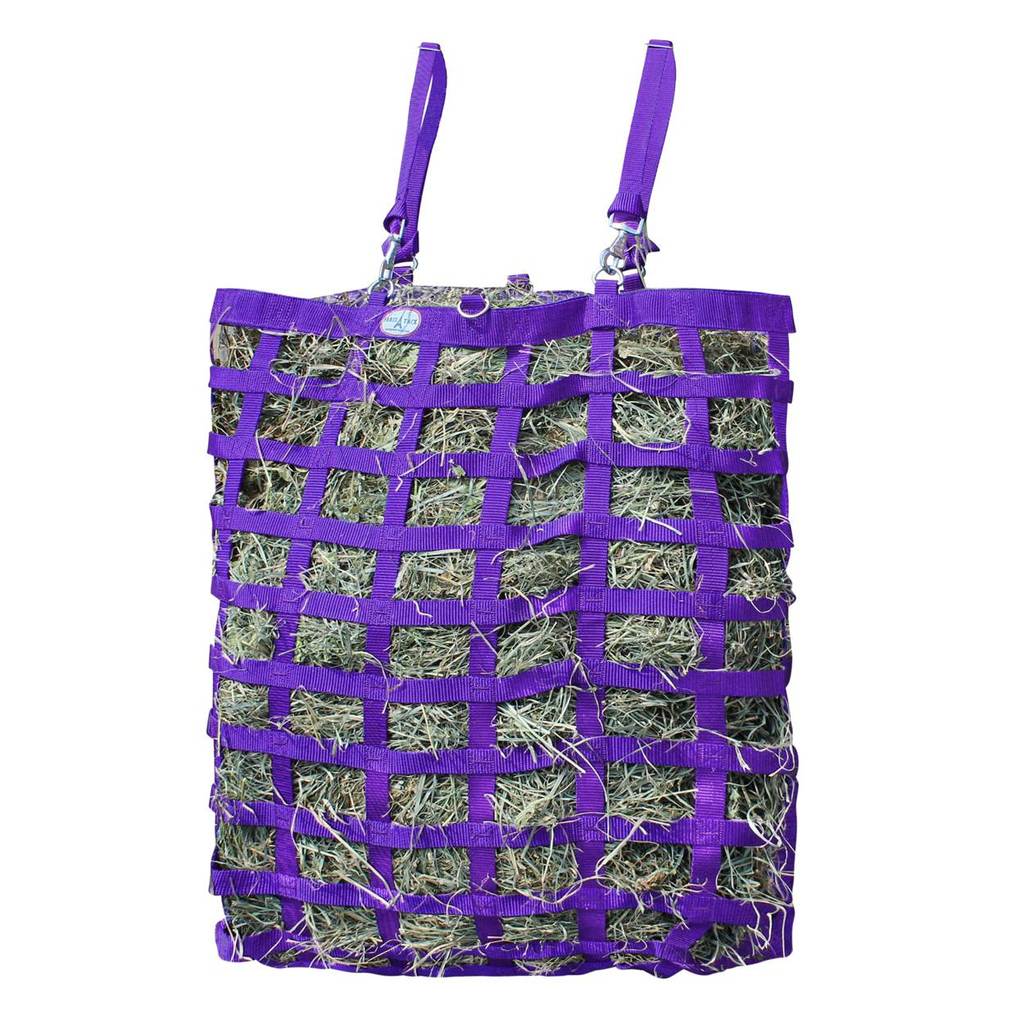 Three-Sided Premium Slow Feeder Hay Bag – 3" x 2" Rectangular Openings – Balanced Feeding | Super Tough Bottom – 6-Month Warranty