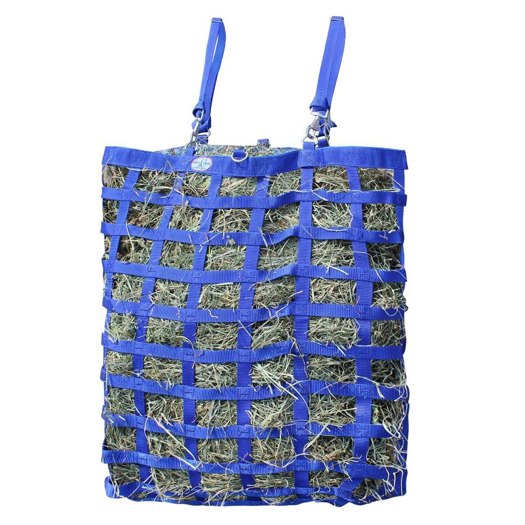 Three-Sided Premium Slow Feeder Hay Bag – 3" x 2" Rectangular Openings – Balanced Feeding | Super Tough Bottom – 6-Month Warranty