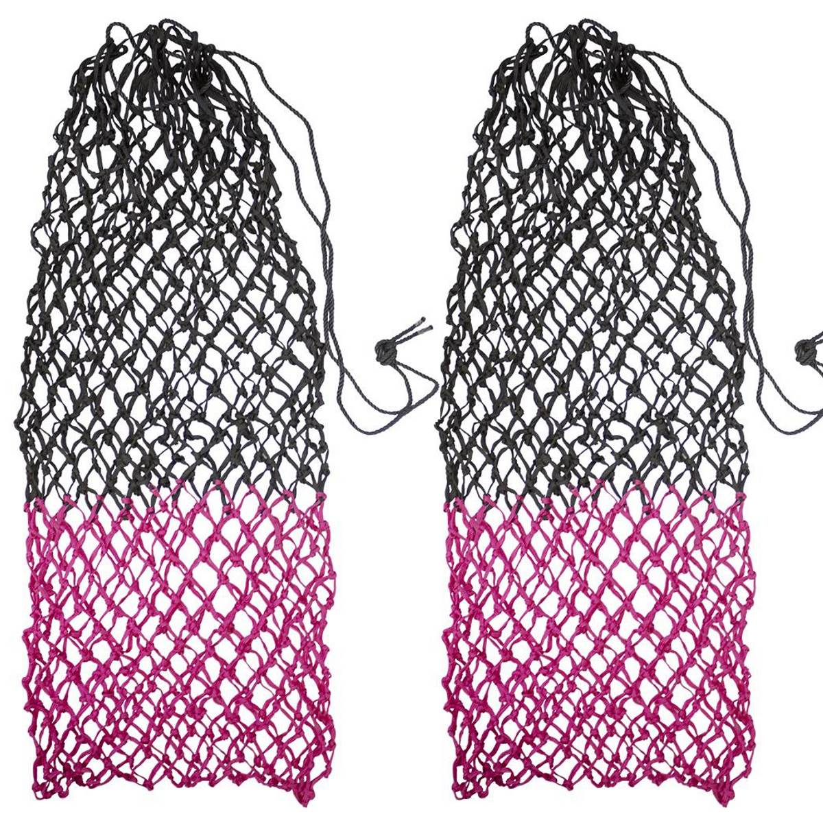 Derby Originals Set of 2 Superior Slow Feed 56" Soft Mesh Hanging Hay Net for Horses