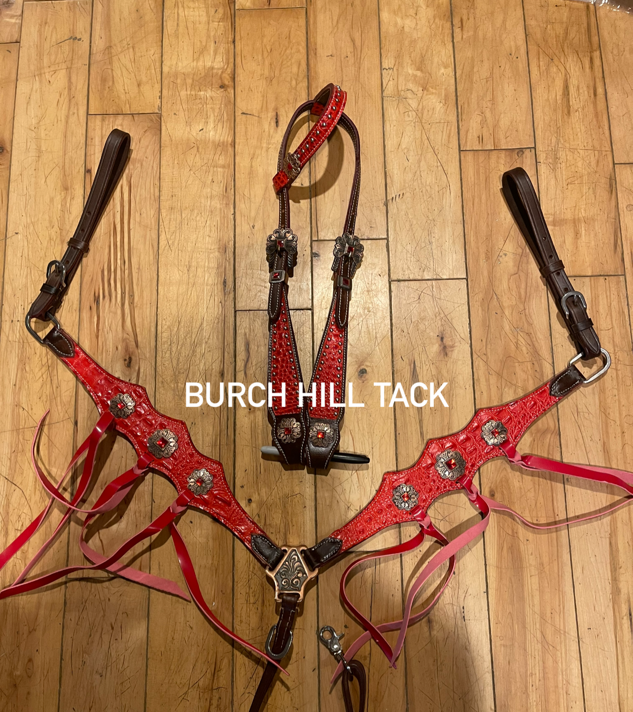 Red Western Tack set