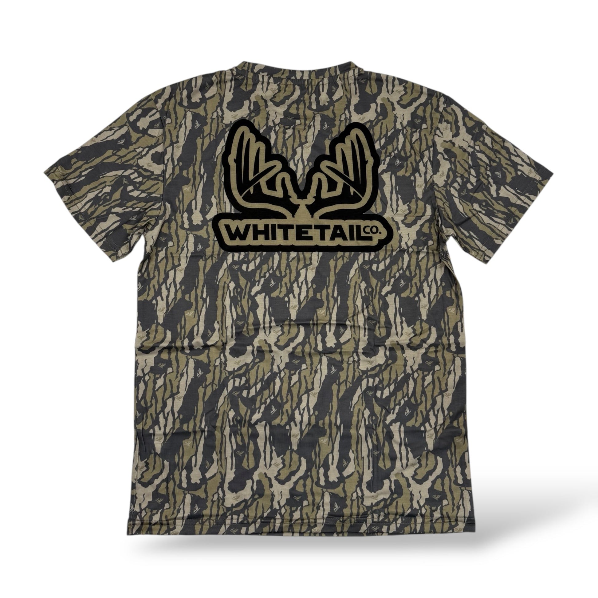 Whitetail Co. Old Tree Bark Camo Faded Pocket Tee