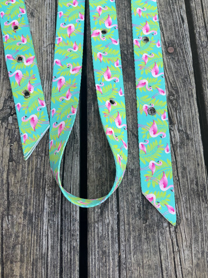 Pony size Flamingo Billet& Latigo Strap sets