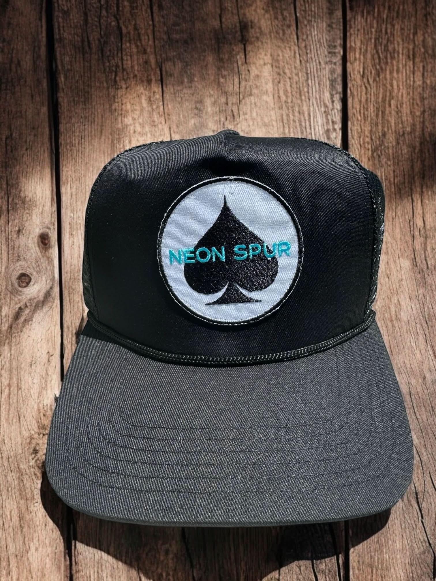 Neon Spur Spade Logo Patch Trucker Hat
