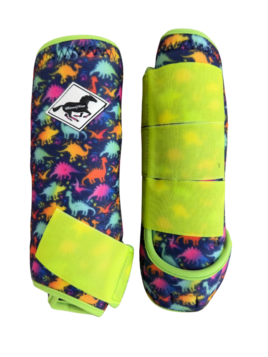 Medium:  Neon Dino’s Protective Sport Boots