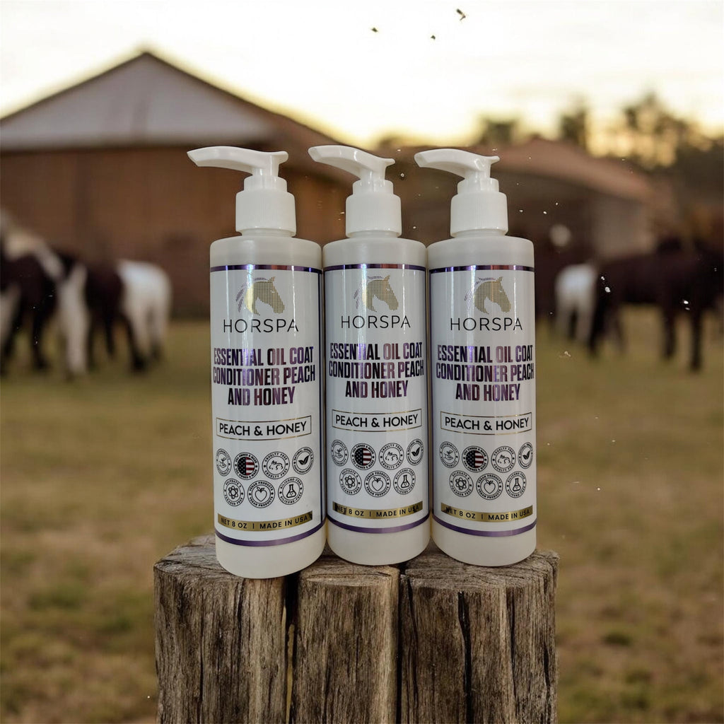 Essential Oil Coat Conditioner Peach and Honey with Sponge applicator