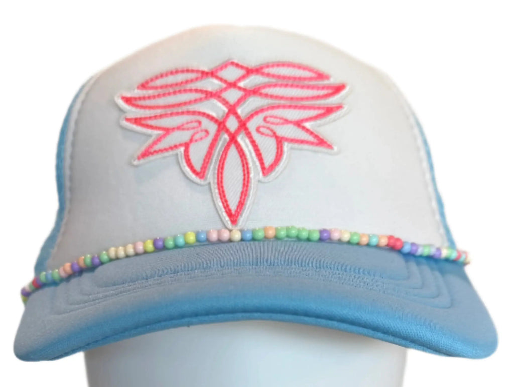 SugarPop Neon Boot Stitch Patch Girls Trucker Hat