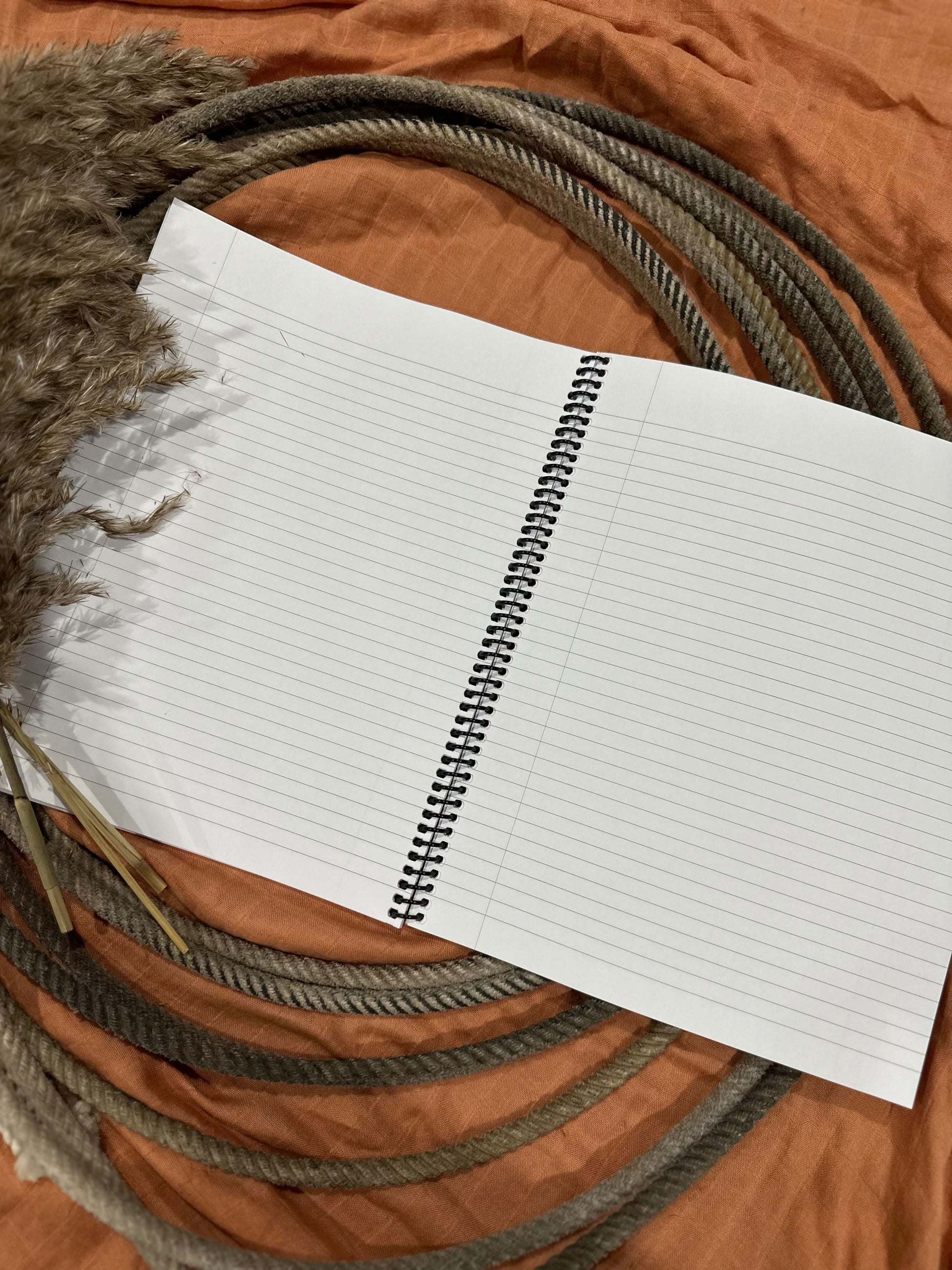 Trippy Saddle Lined Notebook