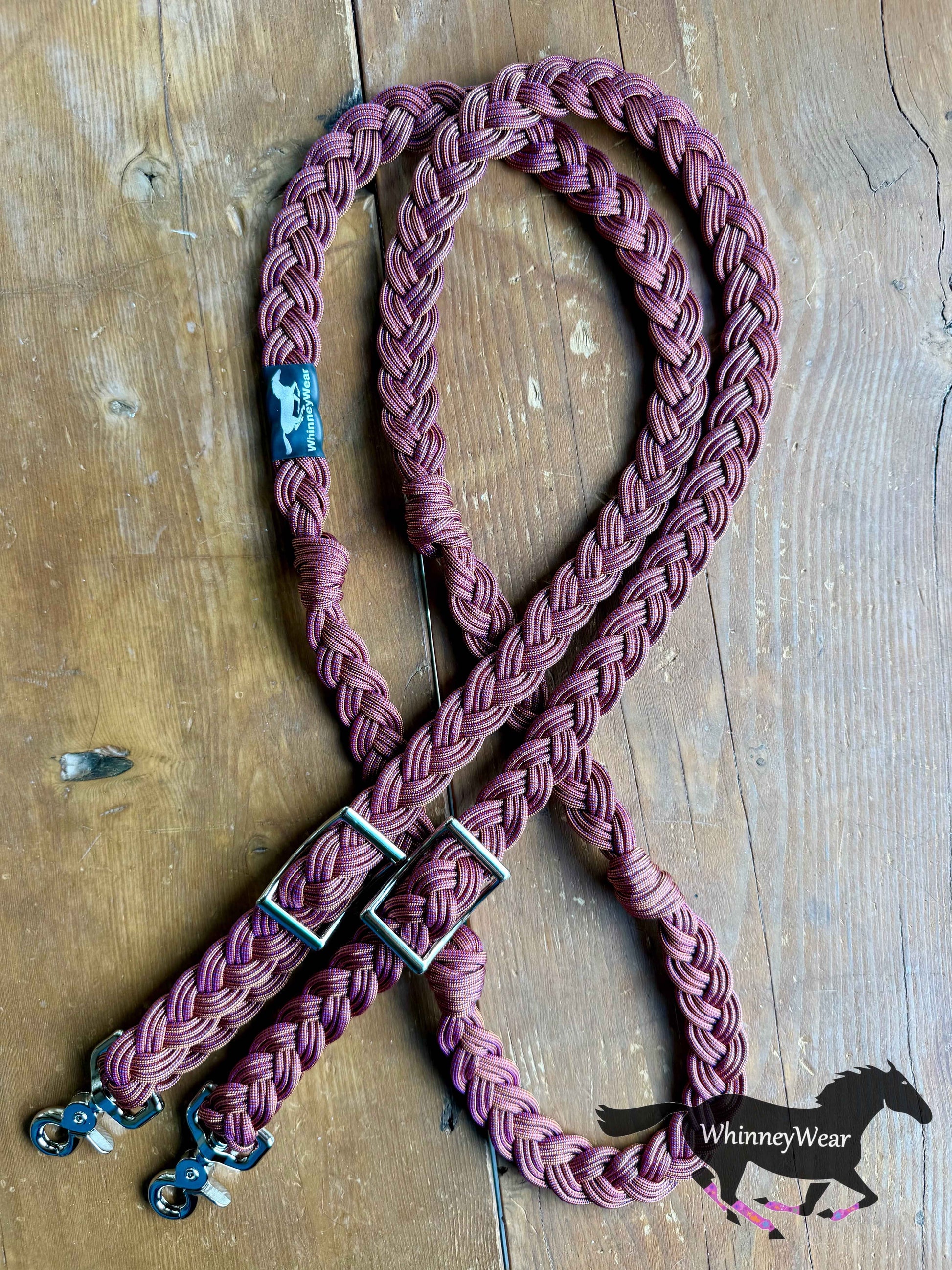 8ft Autumn Stripes Braided Reins