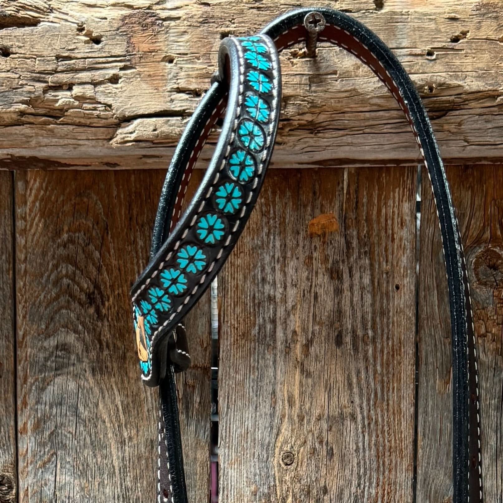 Multi Flower One Ear Headstall / Bridle #24379
